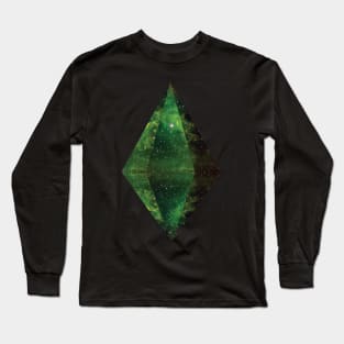 Ethereum Green stone logo Long Sleeve T-Shirt